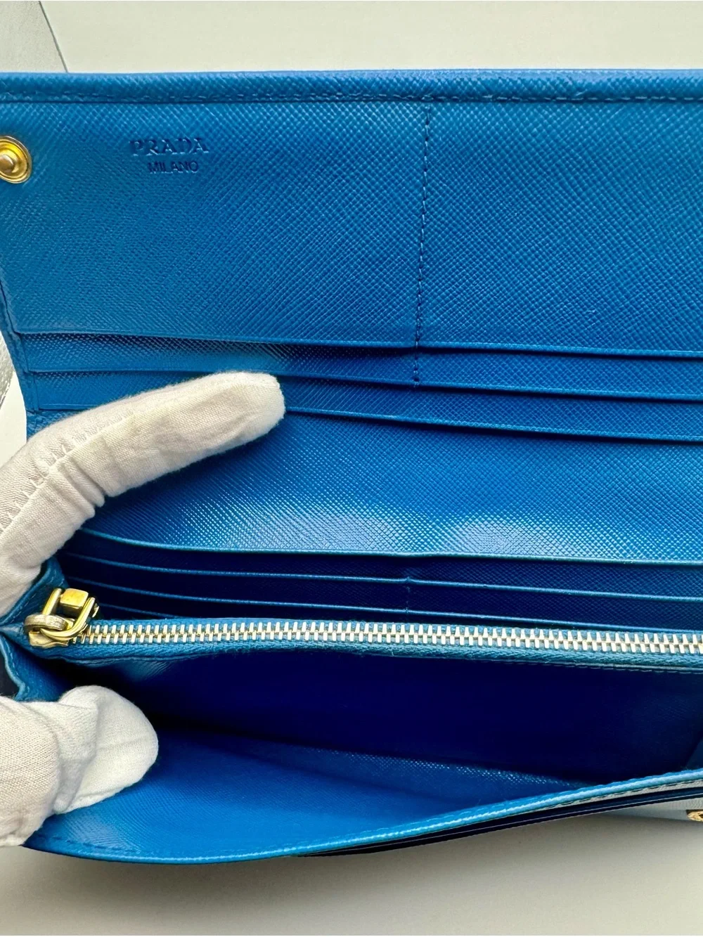 Prada sleek wallet